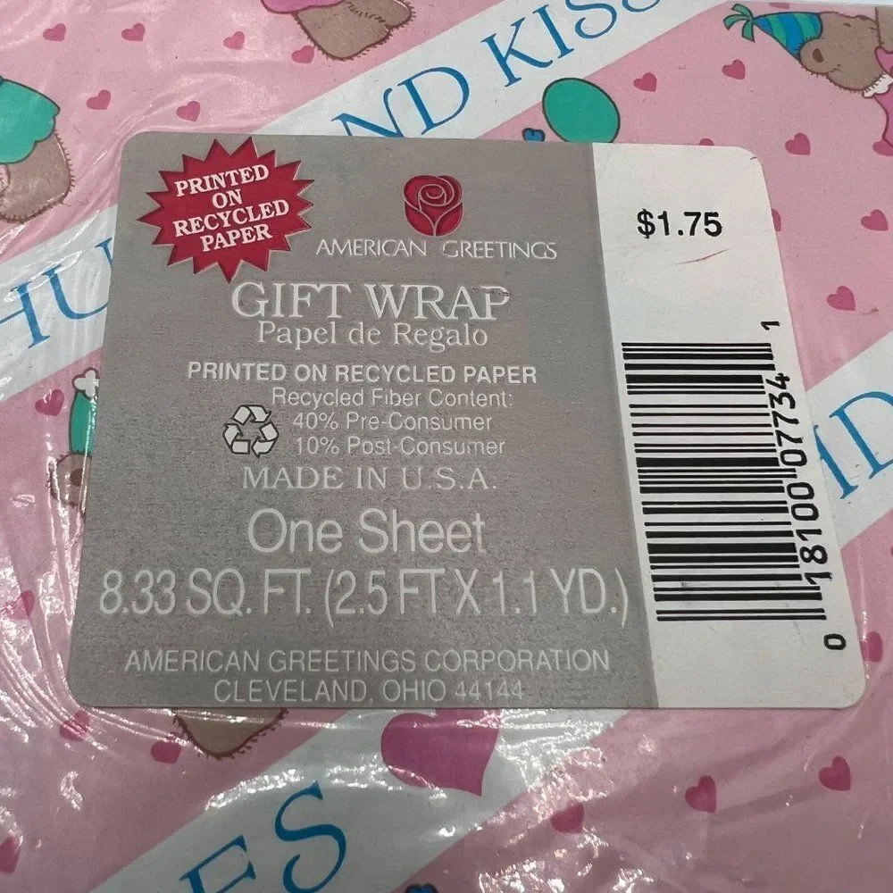 Vintage retro wrapping Paper